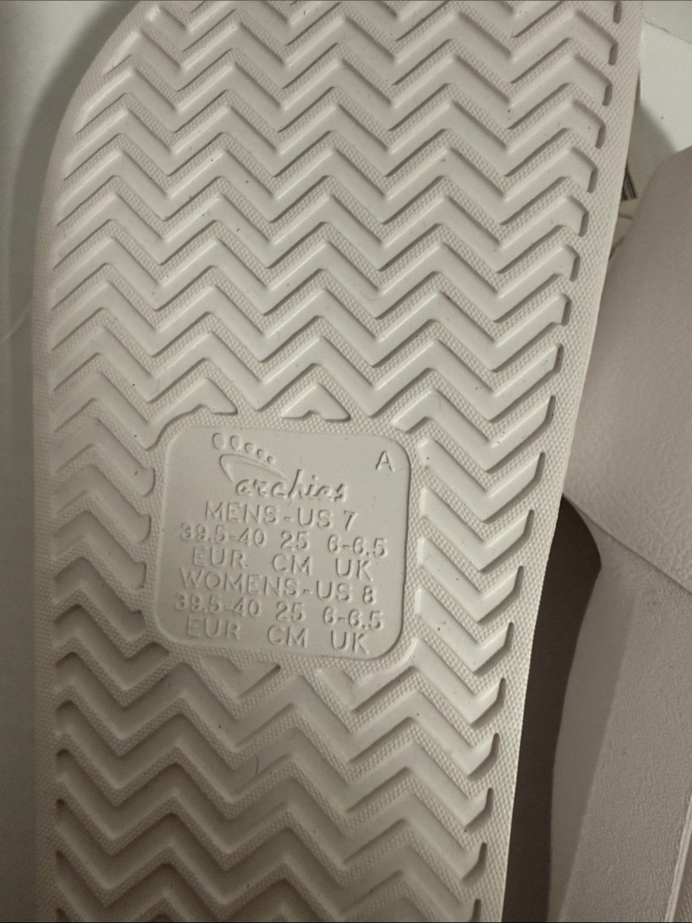 Archie’s Slide Sandals White Women’s Size 8 - Picture 6 of 6